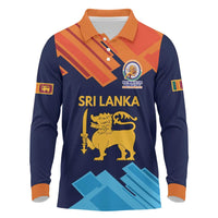 Custom Sri Lanka Cricket Spirit 2026 Long Sleeve Polo Shirt World T20 Edition - Wonder Print Shop