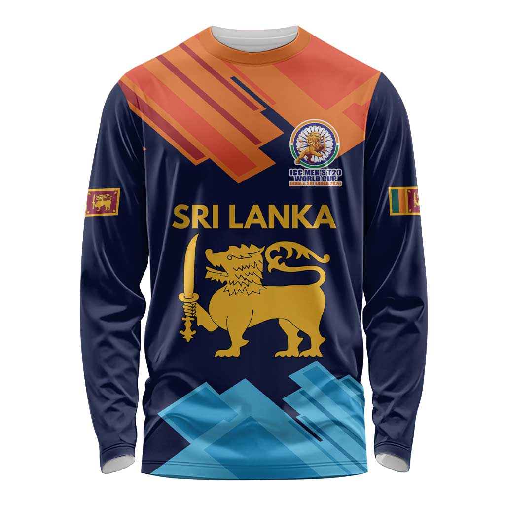 Custom Sri Lanka Cricket Spirit 2026 Long Sleeve Shirt World T20 Edition - Wonder Print Shop