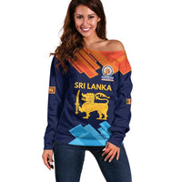 Custom Sri Lanka Cricket Spirit 2026 Off Shoulder Sweater World T20 Edition - Wonder Print Shop