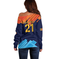 Custom Sri Lanka Cricket Spirit 2026 Off Shoulder Sweater World T20 Edition - Wonder Print Shop