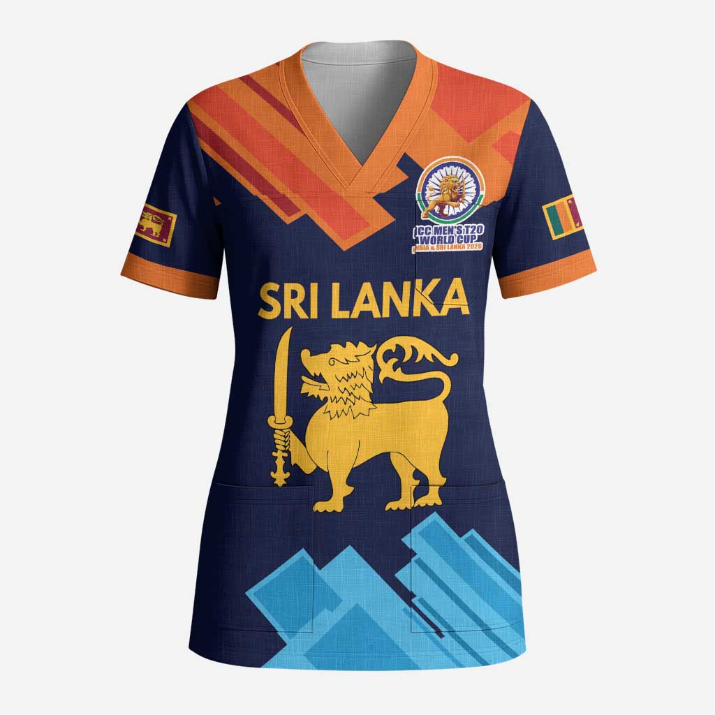 Custom Sri Lanka Cricket Spirit 2026 Scrub Top World T20 Edition - Wonder Print Shop