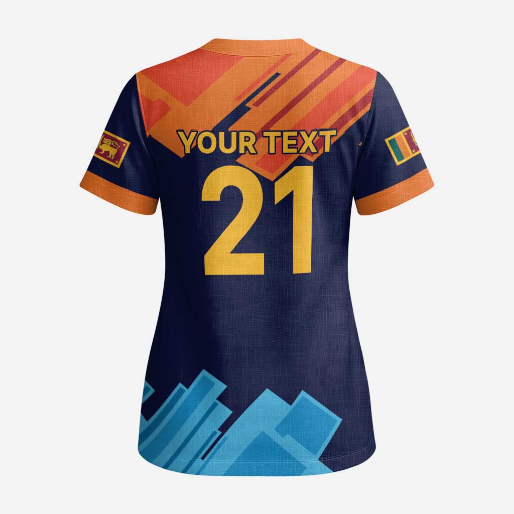 Custom Sri Lanka Cricket Spirit 2026 Scrub Top World T20 Edition - Wonder Print Shop