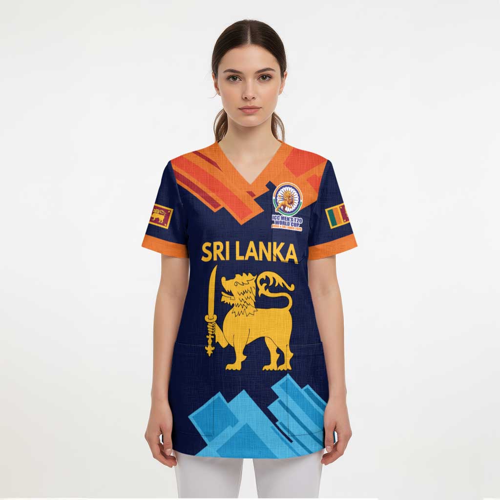 Custom Sri Lanka Cricket Spirit 2026 Scrub Top World T20 Edition - Wonder Print Shop