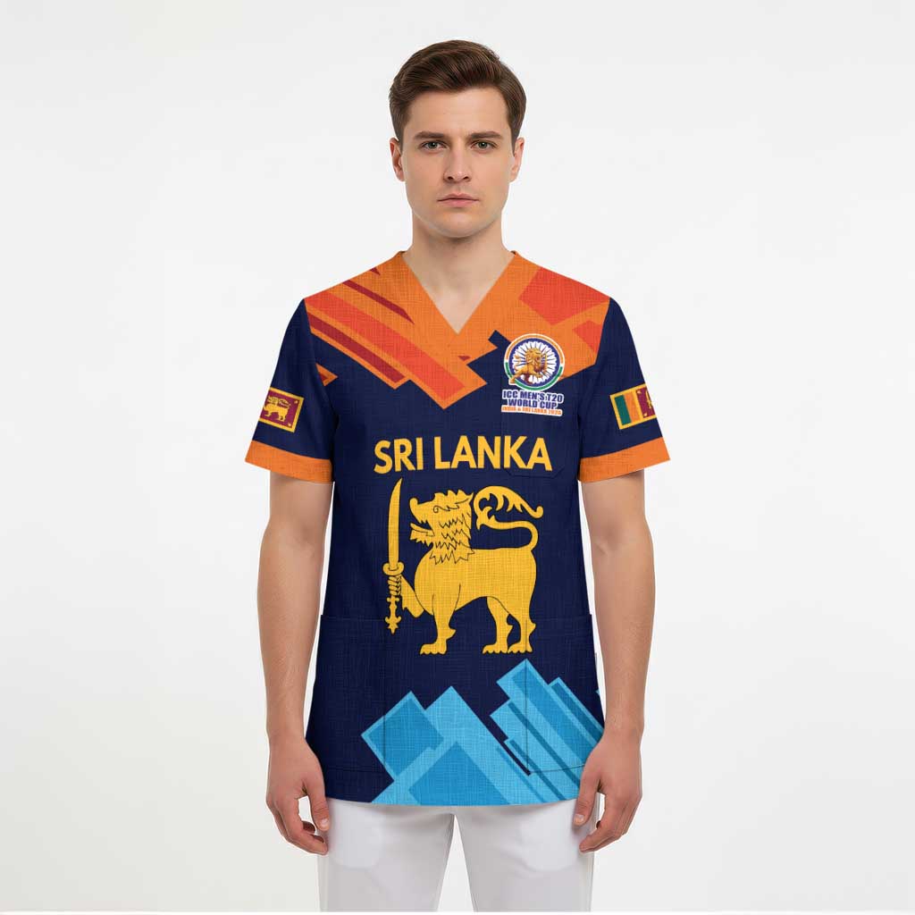 Custom Sri Lanka Cricket Spirit 2026 Scrub Top World T20 Edition - Wonder Print Shop