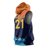Custom Sri Lanka Cricket Spirit 2026 Sleeveless Hoodie World T20 Edition - Wonder Print Shop