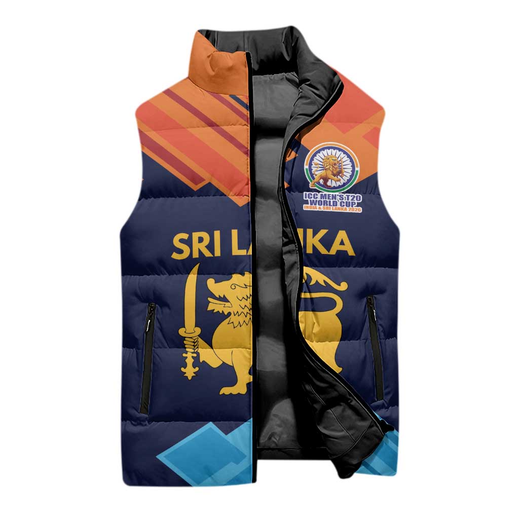 Custom Sri Lanka Cricket Spirit 2026 Sleeveless Puffer Jacket World T20 Edition - Wonder Print Shop