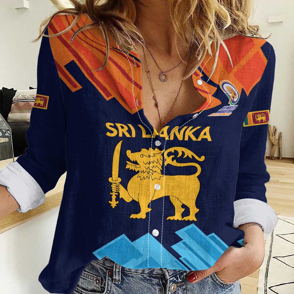 Custom Sri Lanka Cricket Spirit 2026 Women Casual Shirt World T20 Edition - Wonder Print Shop