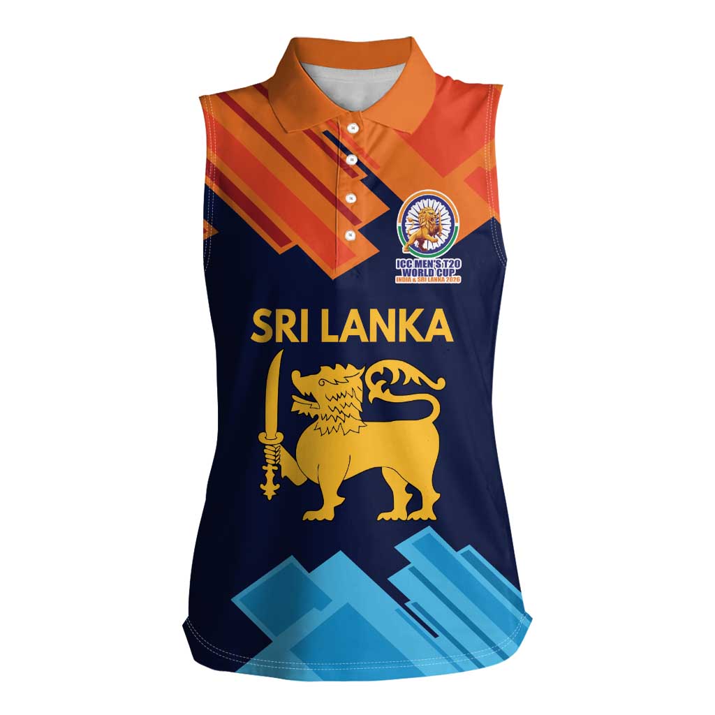 Custom Sri Lanka Cricket Spirit 2026 Women Sleeveless Polo Shirt World T20 Edition - Wonder Print Shop