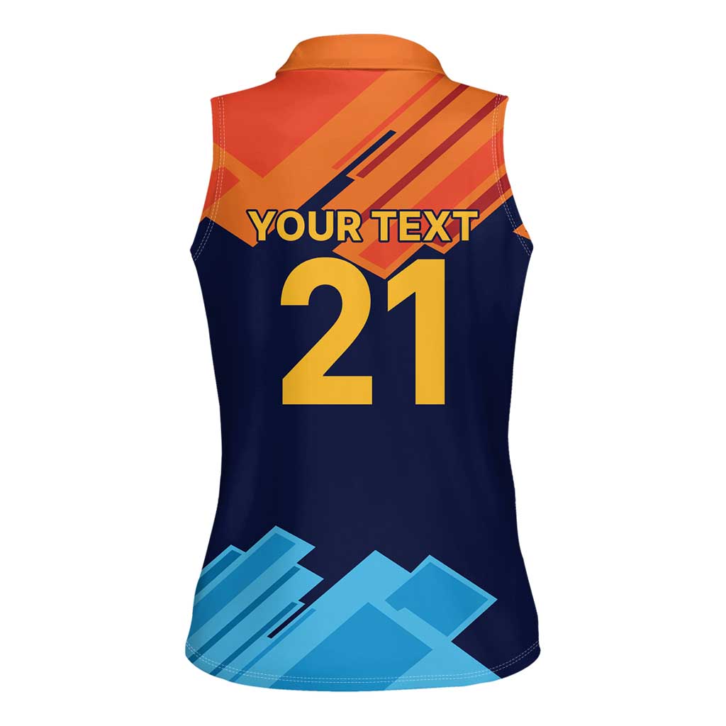 Custom Sri Lanka Cricket Spirit 2026 Women Sleeveless Polo Shirt World T20 Edition - Wonder Print Shop