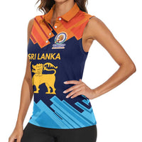 Custom Sri Lanka Cricket Spirit 2026 Women Sleeveless Polo Shirt World T20 Edition - Wonder Print Shop