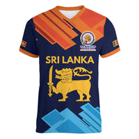 Custom Sri Lanka Cricket Spirit 2026 Women V-Neck T-Shirt World T20 Edition - Wonder Print Shop