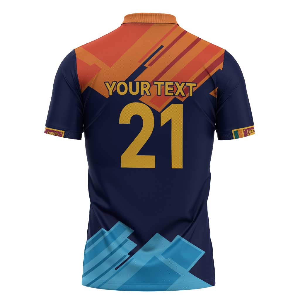 Custom Sri Lanka Cricket Spirit 2026 Zipper Polo Shirt World T20 Edition - Wonder Print Shop