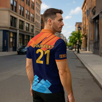 Custom Sri Lanka Cricket Spirit 2026 Zipper Polo Shirt World T20 Edition - Wonder Print Shop
