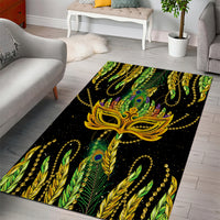Feather Mask Mardi Gras Area Rug LT9 - Wonder Print Shop