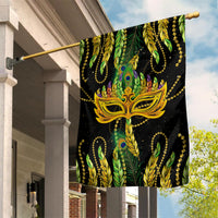 Feather Mask Mardi Gras Garden Flag - Wonder Print Shop