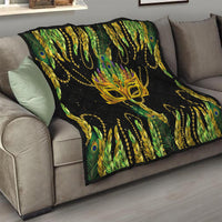 Feather Mask Mardi Gras Quilt - Wonder Print Shop