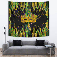 Feather Mask Mardi Gras Tapestry - Wonder Print Shop