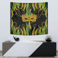 Feather Mask Mardi Gras Tapestry - Wonder Print Shop