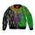 Peace Love Mardi Gras Bomber Jacket Carnival Masks With Feathers LT9 - Wonder Print Shop