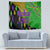 Peace Love Mardi Gras Tapestry Carnival Masks With Feathers - Wonder Print Shop