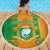 Custom Ivory Coast Football Beach Blanket Les Elephants 2024 Sporty Style LT9 - Wonder Print Shop