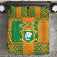 Custom Ivory Coast Football Bedding Set Les Elephants 2024 Sporty Style LT9 - Wonder Print Shop