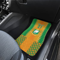 Custom Ivory Coast Football Car Mats Les Elephants 2024 Sporty Style LT9 - Wonder Print Shop