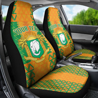 Custom Ivory Coast Football Car Seat Cover Les Elephants 2024 Sporty Style LT9 - Wonder Print Shop