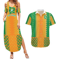 Custom Ivory Coast Football Couples Matching Summer Maxi Dress and Hawaiian Shirt Les Elephants 2024 Sporty Style LT9 - Wonder Print Shop