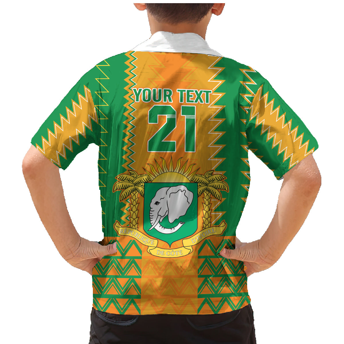 Custom Ivory Coast Football Family Matching Mermaid Dress and Hawaiian Shirt Les Elephants 2024 Sporty Style LT9 - Wonder Print Shop