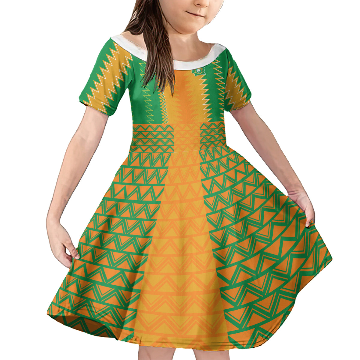 Custom Ivory Coast Football Family Matching Mermaid Dress and Hawaiian Shirt Les Elephants 2024 Sporty Style LT9 - Wonder Print Shop