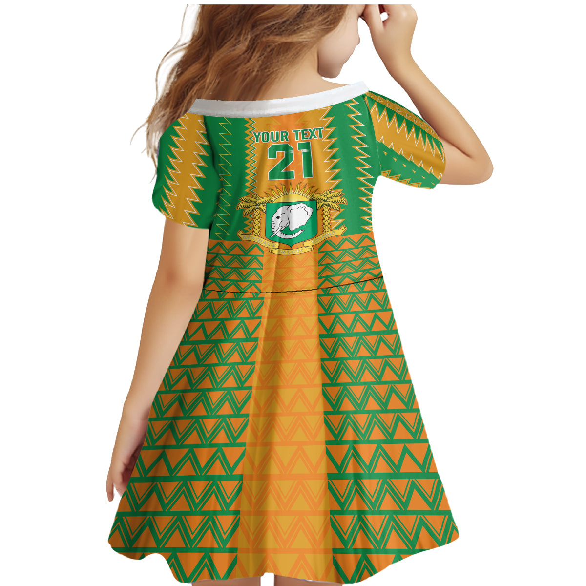 Custom Ivory Coast Football Family Matching Mermaid Dress and Hawaiian Shirt Les Elephants 2024 Sporty Style LT9 - Wonder Print Shop
