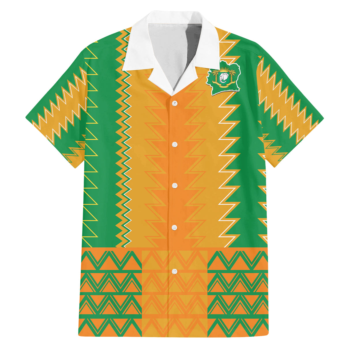 Custom Ivory Coast Football Family Matching Mermaid Dress and Hawaiian Shirt Les Elephants 2024 Sporty Style LT9 - Wonder Print Shop