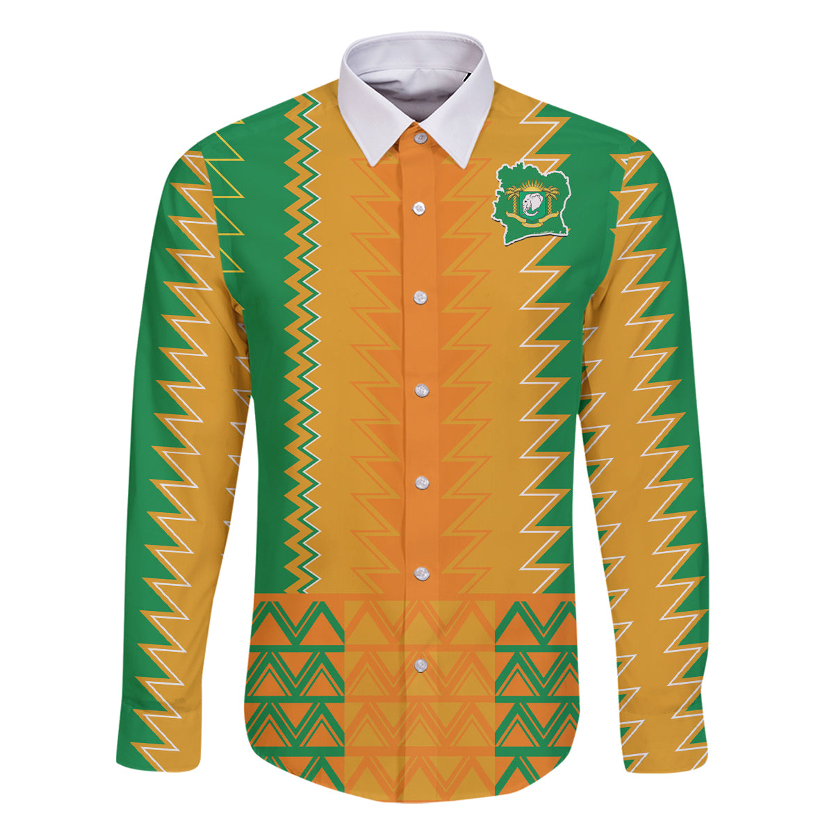 Custom Ivory Coast Football Family Matching Off Shoulder Maxi Dress and Hawaiian Shirt Les Elephants 2024 Sporty Style LT9 - Wonder Print Shop