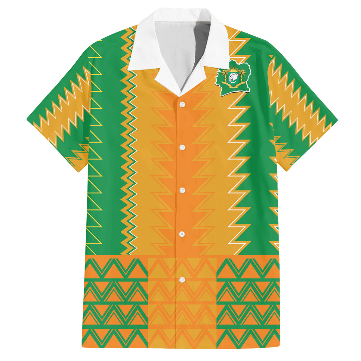 Custom Ivory Coast Football Family Matching Puletasi and Hawaiian Shirt Les Elephants 2024 Sporty Style - Wonder Print Shop