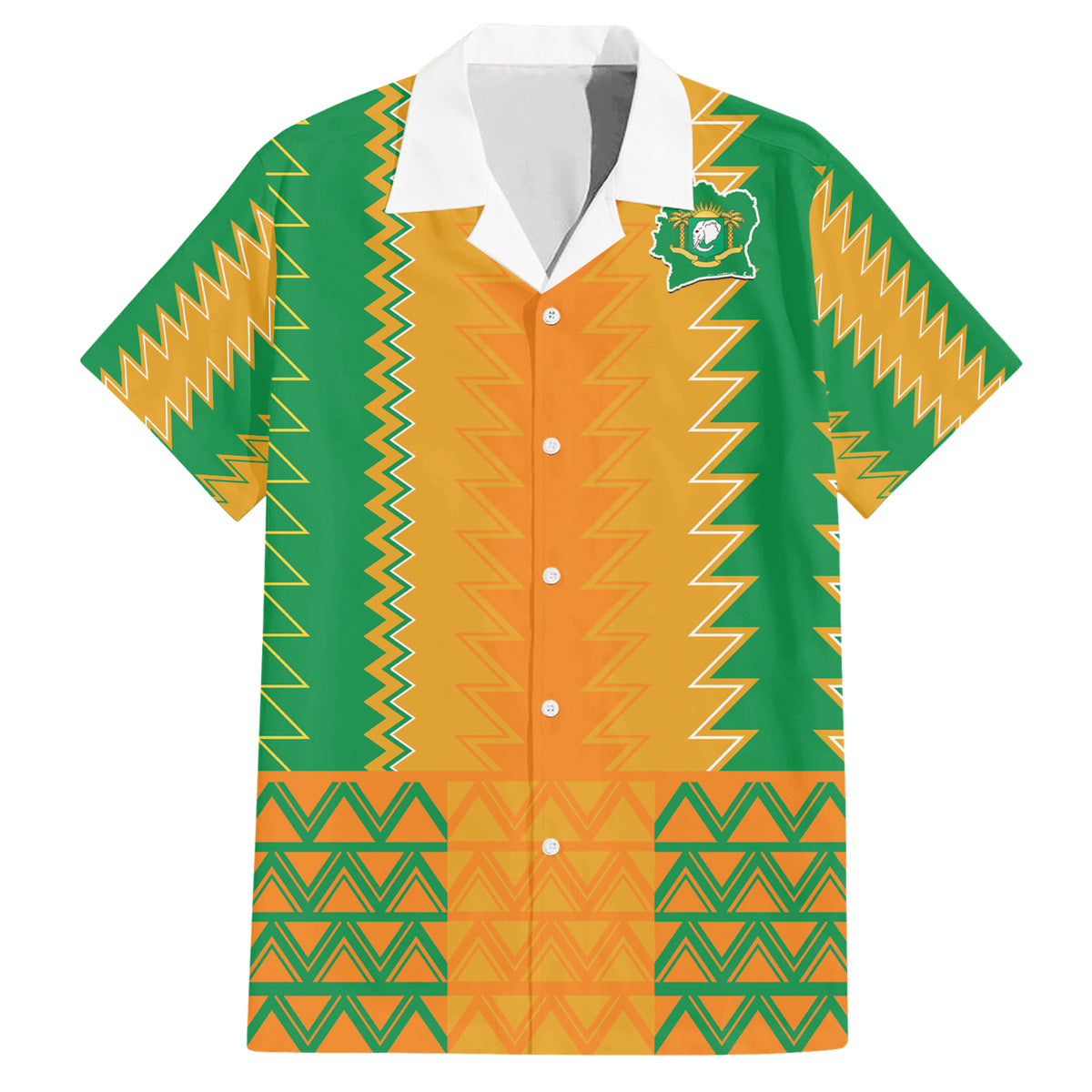 Custom Ivory Coast Football Family Matching Short Sleeve Bodycon Dress and Hawaiian Shirt Les Elephants 2024 Sporty Style - Wonder Print Shop
