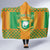 Custom Ivory Coast Football Hooded Blanket Les Elephants 2024 Sporty Style