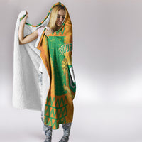 Custom Ivory Coast Football Hooded Blanket Les Elephants 2024 Sporty Style