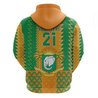 Custom Ivory Coast Football Hoodie Les Elephants 2024 Sporty Style - Wonder Print Shop