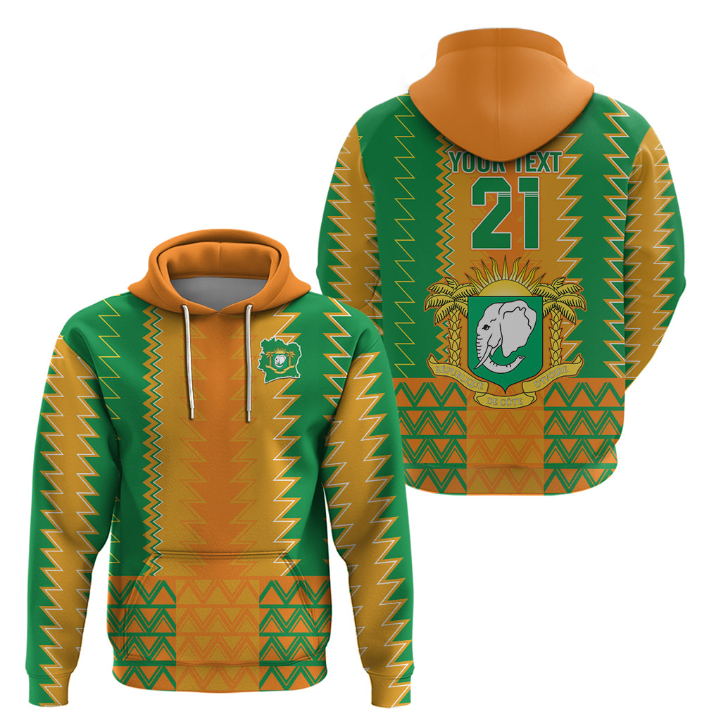 Custom Ivory Coast Football Hoodie Les Elephants 2024 Sporty Style - Wonder Print Shop