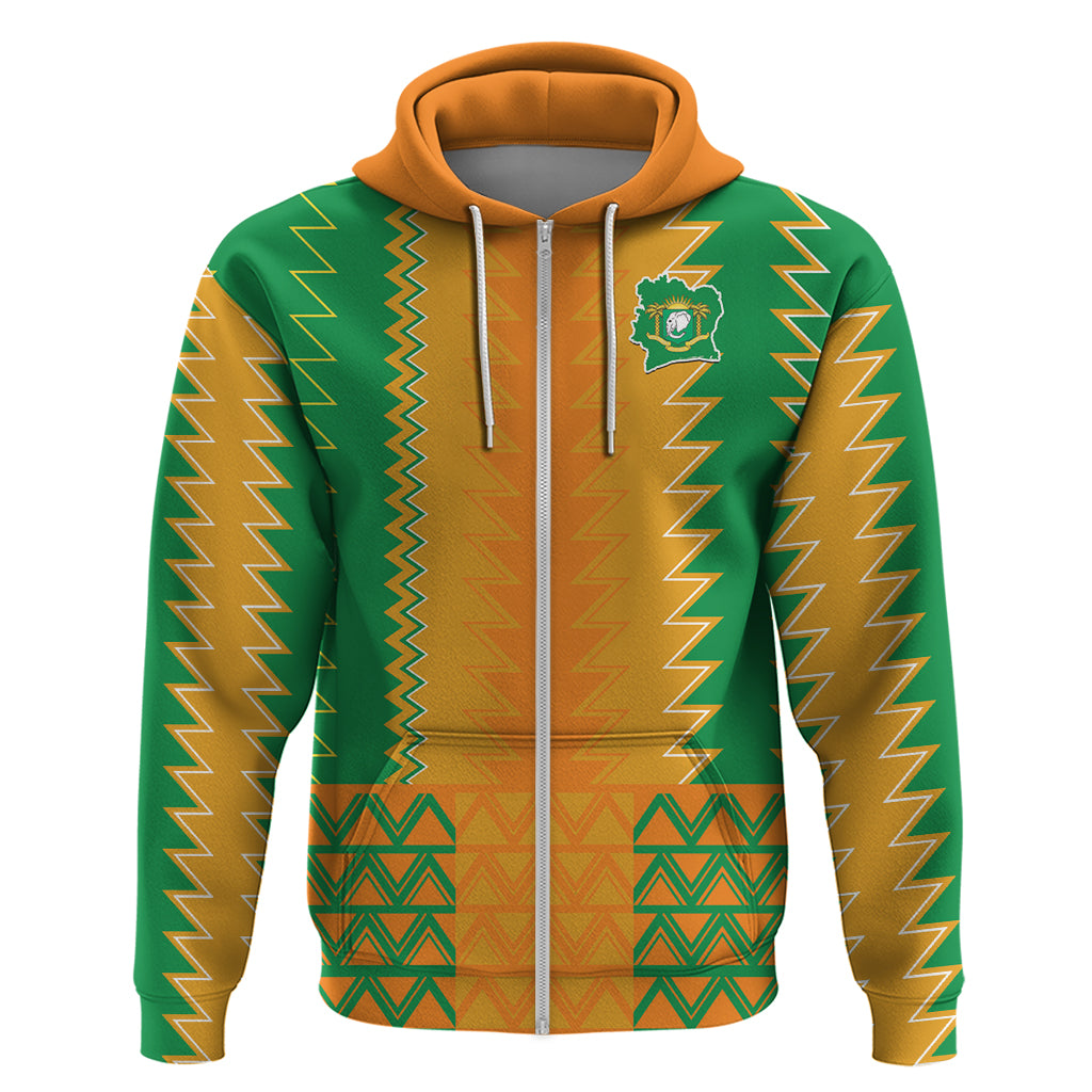 Custom Ivory Coast Football Hoodie Les Elephants 2024 Sporty Style - Wonder Print Shop