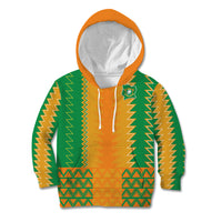 Custom Ivory Coast Football Kid Hoodie Les Elephants 2024 Sporty Style - Wonder Print Shop