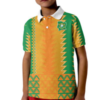 Custom Ivory Coast Football Kid Polo Shirt Les Elephants 2024 Sporty Style - Wonder Print Shop