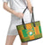 Custom Ivory Coast Football Leather Tote Bag Les Elephants 2024 Sporty Style - Wonder Print Shop