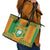 Custom Ivory Coast Football Leather Tote Bag Les Elephants 2024 Sporty Style - Wonder Print Shop