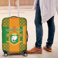 Custom Ivory Coast Football Luggage Cover Les Elephants 2024 Sporty Style - Wonder Print Shop