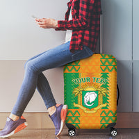 Custom Ivory Coast Football Luggage Cover Les Elephants 2024 Sporty Style - Wonder Print Shop