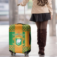 Custom Ivory Coast Football Luggage Cover Les Elephants 2024 Sporty Style - Wonder Print Shop