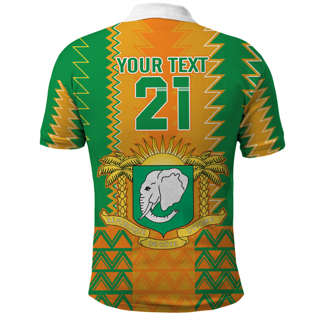 Custom Ivory Coast Football Polo Shirt Les Elephants 2024 Sporty Style - Wonder Print Shop