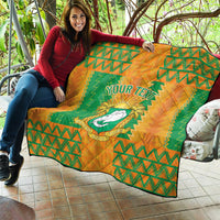 Custom Ivory Coast Football Quilt Les Elephants 2024 Sporty Style - Wonder Print Shop